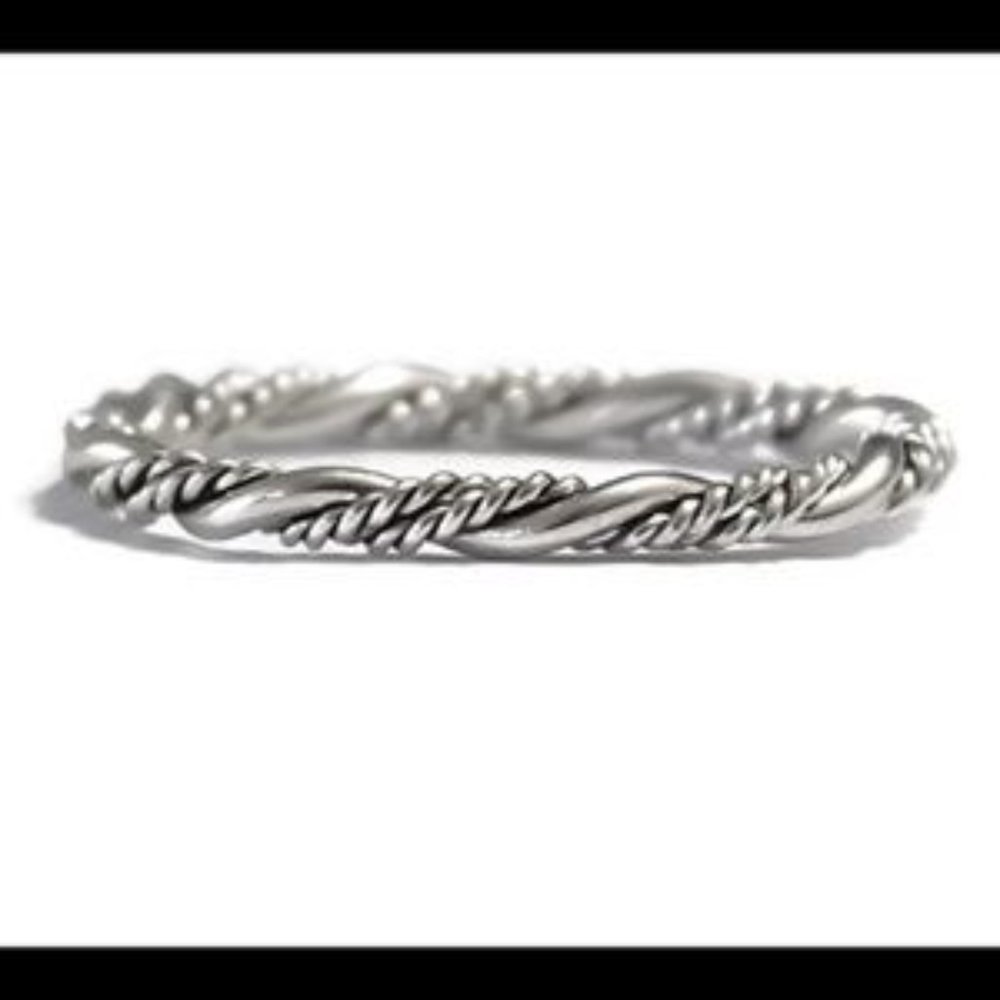 925 Sterling Braided ring - Picture 4 of 4
